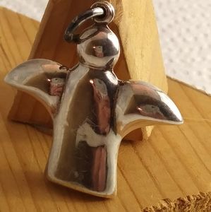 Sterling angel pendant (hollow)